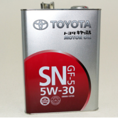 картинка Toyota Motor Oil 5W-30 SN/CF 4л (08880-83944/08880-13705) от интернет-магазина "АВТОИМПЕРИЯ", 4986096101240