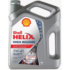картинка SHELL  HELIX  HIGH MILEAGE Cинтетическое моторное масло для авто с большим пробегом   5W-40  4л. от интернет-магазина "АВТОИМПЕРИЯ", 