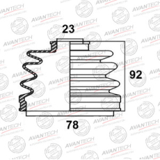 картинка Пыльник BD0402/52-413/FB-2023/FB-2155(OHNO)/A-98040  (Avantech)  от интернет-магазина "АВТОИМПЕРИЯ", 4607170940219