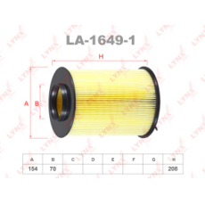 картинка Фильтр воздушный LA-1649-1/A-0457  LYNX   	Y642-13-Z40 от интернет-магазина "АВТОИМПЕРИЯ", 4905601065105