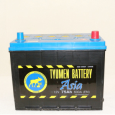 картинка Аккумулятор "Tyumen Battery" ASIA AMF 75 а/ч (L) от интернет-магазина "АВТОИМПЕРИЯ", 2000646513856