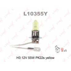 картинка Лампа галоген H3 12V55W желтая "LYNX" от интернет-магазина "АВТОИМПЕРИЯ", 4905601008744