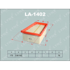 картинка Фильтр воздушный LA-827/16546-00QAU/8200431051 LYNX от интернет-магазина "АВТОИМПЕРИЯ", 4905601007198
