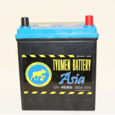 картинка Аккумулятор "Tyumen Battery" ASIA AMF 40 а/ч (L) тонкие клеммы от интернет-магазина "АВТОИМПЕРИЯ", 2000646513801