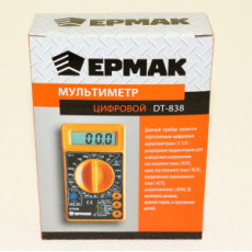 картинка Мультиметр цифровой DT-838  "Ермак"  от интернет-магазина "АВТОИМПЕРИЯ", 4680259219994