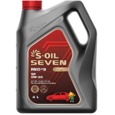 картинка S-OIL 7 RED # 9 SN/CF 0W-20 (dragon бензин)    4л. от интернет-магазина "АВТОИМПЕРИЯ", 8809494972815
