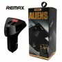 картинка Адаптер ReMax CarCharger RCC208 Aliens 3.4A от интернет-магазина "АВТОИМПЕРИЯ", 6954851260684