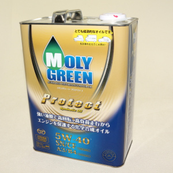 картинка MOLY GREEN PROTECT  SN/GF  5W-40  4л. от интернет-магазина "АВТОИМПЕРИЯ", 4989115091454