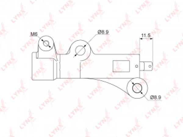 картинка Гидронатяжитель ролика ГРМ MD362861   V75/V95  LYNXauto от интернет-магазина "АВТОИМПЕРИЯ", 4905601086780