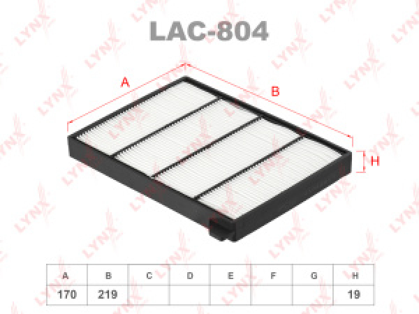 картинка Фильтр салонный LAC-804  (G3210-FC000)  LYNX   SUBARU Forester I SF5 (97-02),Impreza I (96-00)  от интернет-магазина "АВТОИМПЕРИЯ", 4905601014783