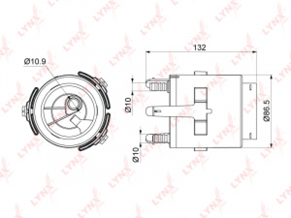 картинка Фильтр в бак  LF-998M  77020-05110/23300-0D020  LYNX от интернет-магазина "АВТОИМПЕРИЯ", 4905601086353