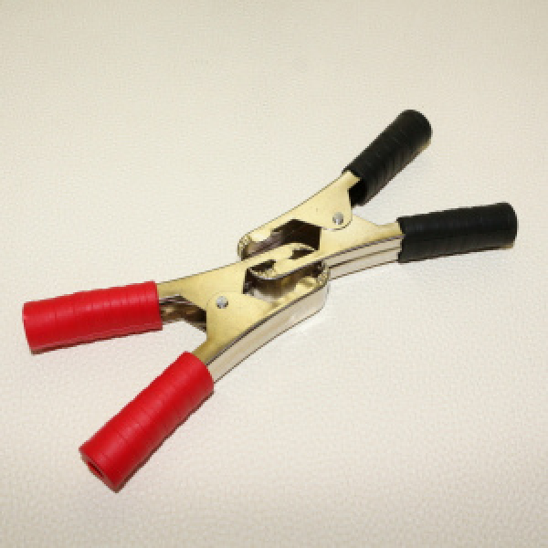 картинка Зажим электрический ("крокодилы") №4 супер (наб.-2шт.) 09000029 от интернет-магазина "АВТОИМПЕРИЯ", 2000060490887