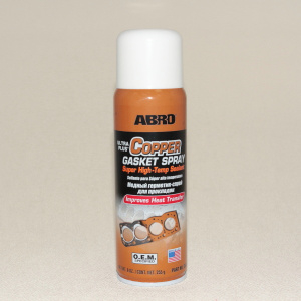 картинка Герметик-спрей высокотемпературный для прокладок (Медный) ABRO 255г от интернет-магазина "АВТОИМПЕРИЯ", 