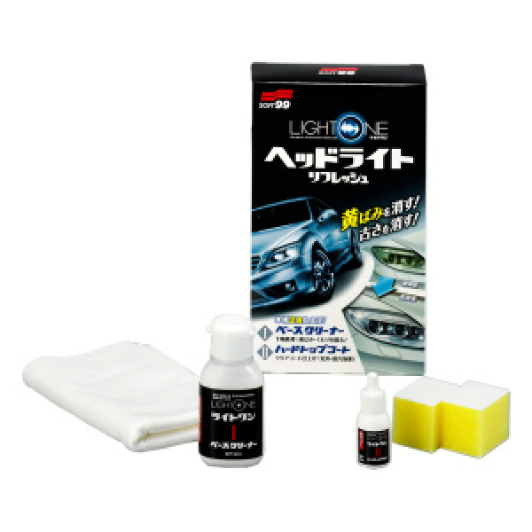 картинка Покрытие для фар и пластика Soft99 Light One, 50+8 мл от интернет-магазина "АВТОИМПЕРИЯ", 4975759031338