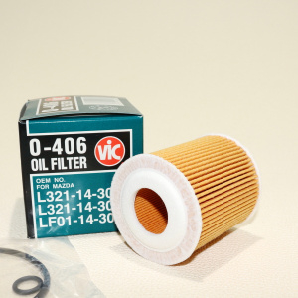 картинка Фильтр масляный вставка VIC O-406 /L321-14-302/  от интернет-магазина "АВТОИМПЕРИЯ", 4971295440603