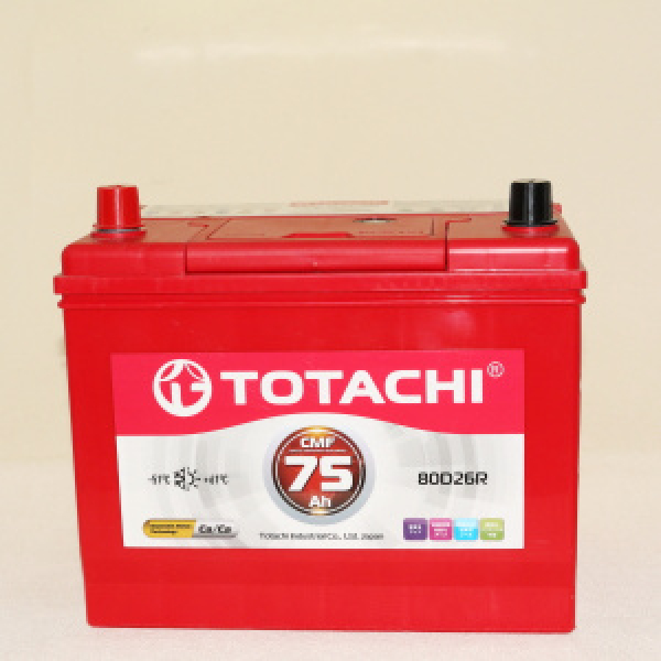 картинка Аккумулятор TOTACHI  75R   80D26R от интернет-магазина "АВТОИМПЕРИЯ", 2000646505424