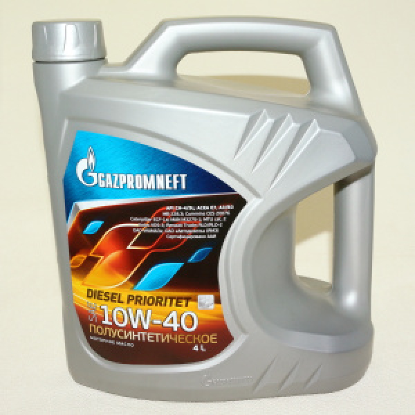 картинка Масло Gazpromneft Diesel Prioritet 10W-40 CH-4/SL п.синтет. 4л. от интернет-магазина "АВТОИМПЕРИЯ", 4650063110206