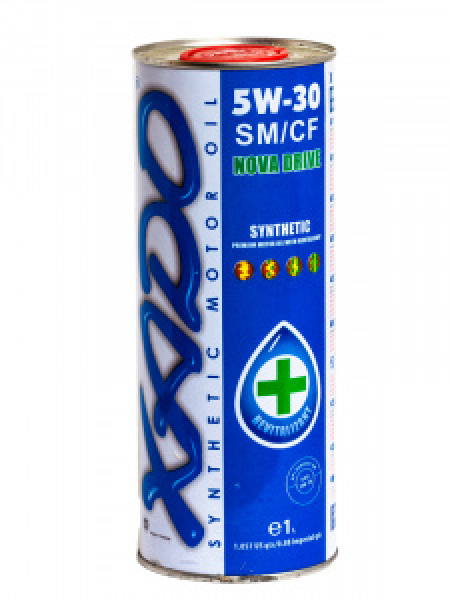 картинка XADO Масло моторное 5W-30 SM/CF (ж/б 1 л) синт. от интернет-магазина "АВТОИМПЕРИЯ", 8718026102500