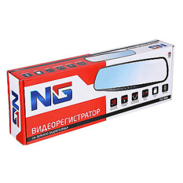картинка Зеркало с видеорегистратором HD, microSD, 12/24В "NG" от интернет-магазина "АВТОИМПЕРИЯ", 
