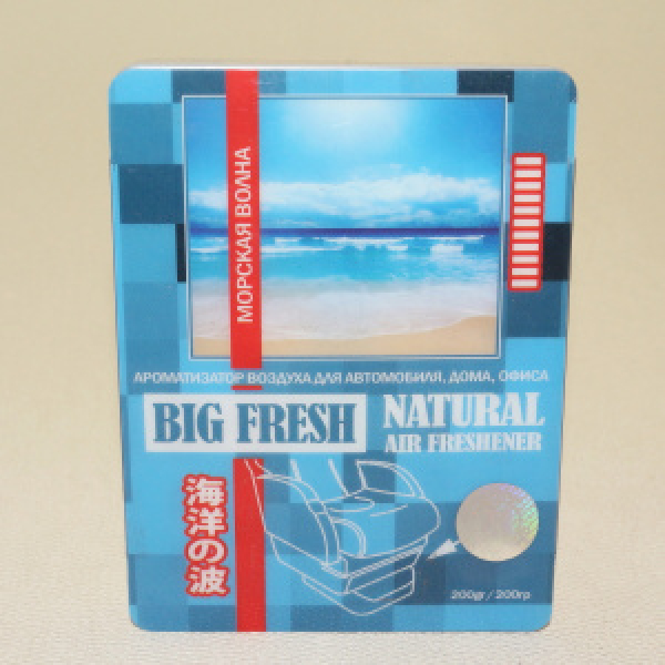 картинка Ароматизатор воздуха гель "BIG FRESH" под сиденье Морская волна, 200г от интернет-магазина "АВТОИМПЕРИЯ", 4974365622817