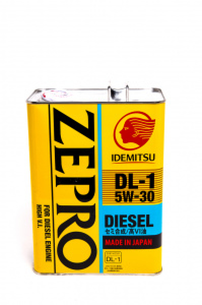 картинка IDEMITSU  Zepro DIESEL 5W-30 DL-1  4л. от интернет-магазина "АВТОИМПЕРИЯ", 4589573620113