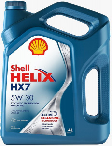 картинка SHELL  HELIX   HX7   5W-30    4л. от интернет-магазина "АВТОИМПЕРИЯ", 5011987123632