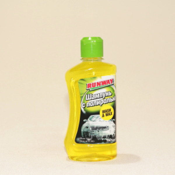 картинка Шампунь "RunWay" с полиролью,   бут. 250ml   Rw-2505 от интернет-магазина "АВТОИМПЕРИЯ", 4607004060052
