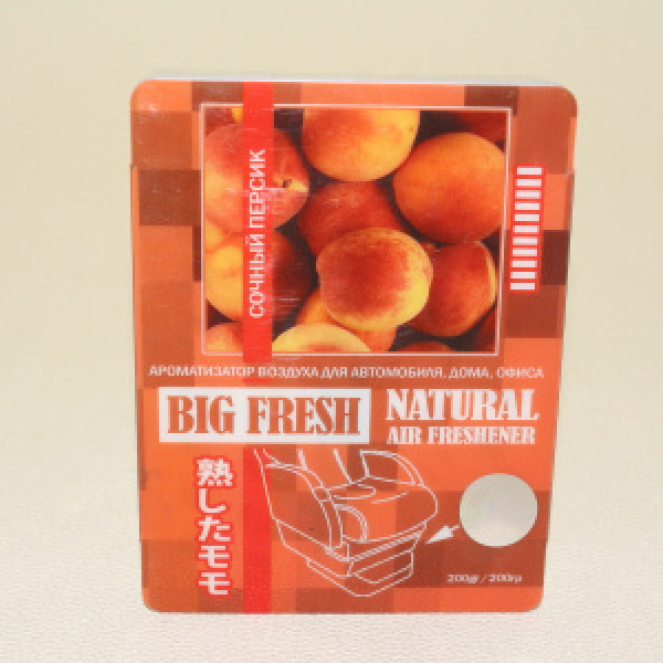 картинка Ароматизатор воздуха гель "BIG FRESH" под сиденье Сочный персик 200г. от интернет-магазина "АВТОИМПЕРИЯ", 4974365620813