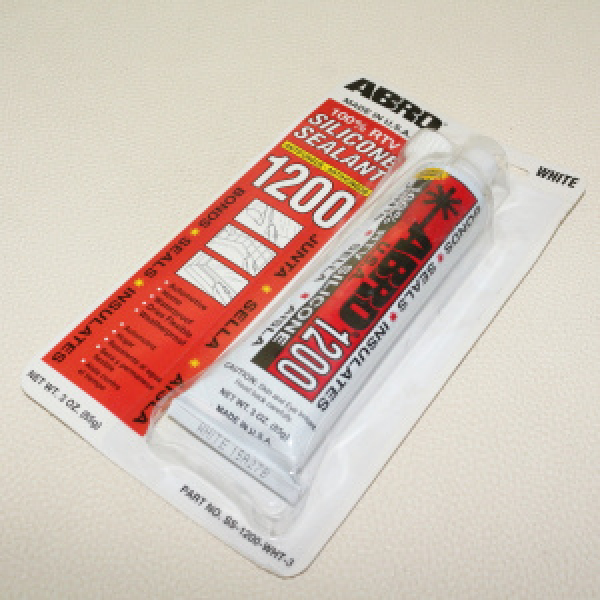 картинка ABRO  Герметик 1200 силиконовый (белый)  85г от интернет-магазина "АВТОИМПЕРИЯ", 