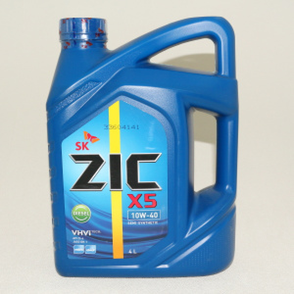 картинка ZIC  X5/X5000  Diesel  10W-40  CI-4/JASO DH-1  4л,   замена RV от интернет-магазина "АВТОИМПЕРИЯ", 8806314104371