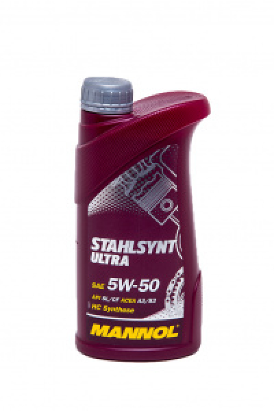 картинка MANNOL STAHLSYNT ULTRA SAE 5W-50 Синтетическое моторное масло 1л. от интернет-магазина "АВТОИМПЕРИЯ", 4036021103013