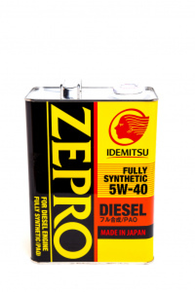 картинка IDEMITSU  Zepro DIESEL 5W-40 F-S CF  4л. от интернет-магазина "АВТОИМПЕРИЯ", 2000646502584