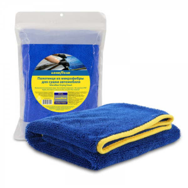 картинка Салфетка из микрофибры Goodyear для сушки автомобиля от интернет-магазина "АВТОИМПЕРИЯ", 