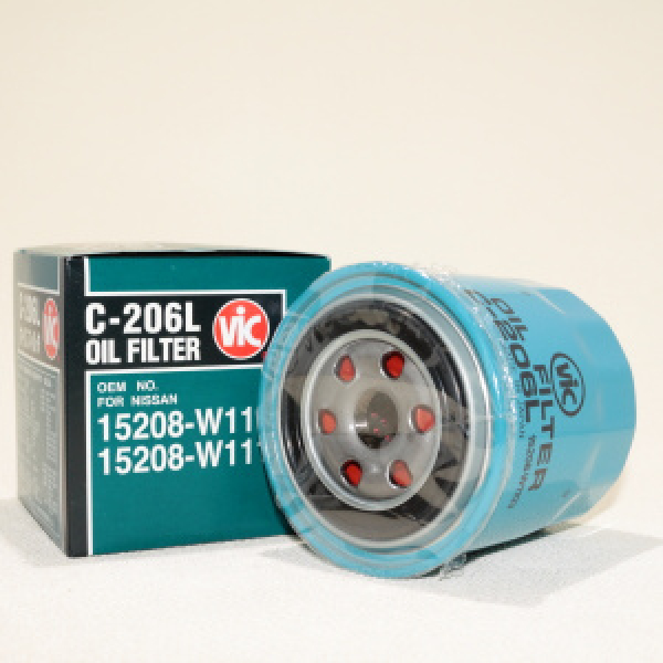 картинка Фильтр масляный  VIC  C-206L /15208-W11/  от интернет-магазина "АВТОИМПЕРИЯ", 4971295120611