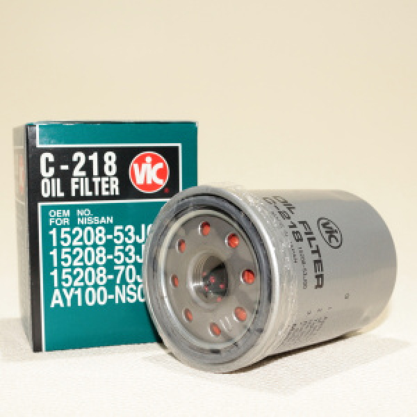 картинка Фильтр масляный  VIC  C-218 /15208-53J00/  от интернет-магазина "АВТОИМПЕРИЯ", 4971295121809