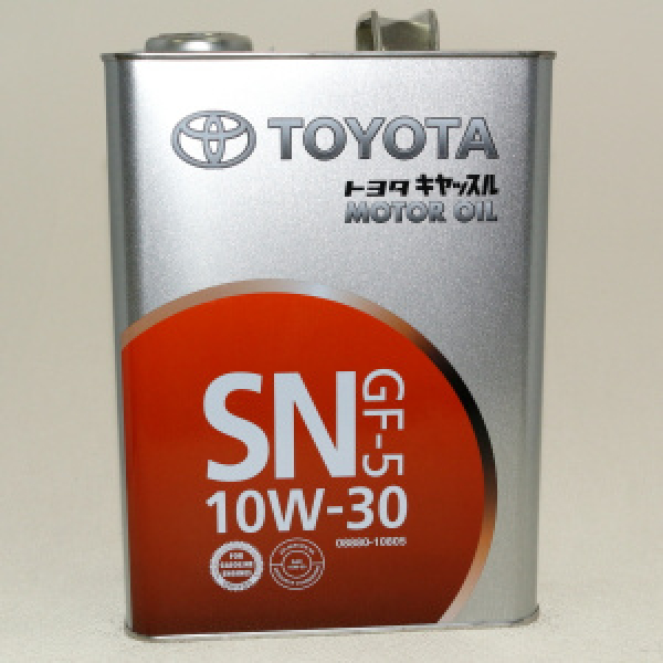 картинка TOYOTA MOTOR OIL SN   10W-30  4л от интернет-магазина "АВТОИМПЕРИЯ", 4986096100892