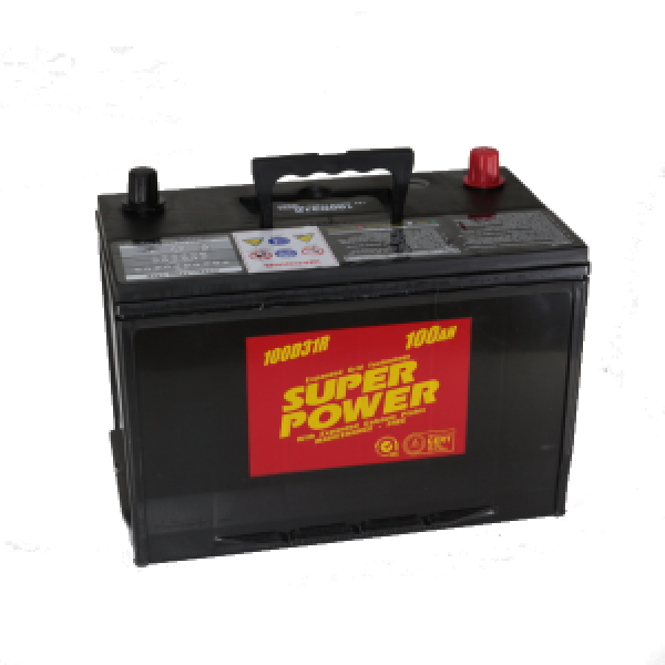 картинка Аккумулятор Super Power 100 а/ч - (R) /306*171*202/ от интернет-магазина "АВТОИМПЕРИЯ", 2000000051581