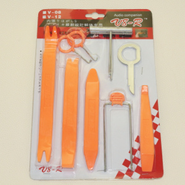 картинка Инструм. для демонтажа облицовки в салоне а/м "V8-R"  пластик. Лопатки +спец.инстр,  к-т 8пр. от интернет-магазина "АВТОИМПЕРИЯ", 2000076536036