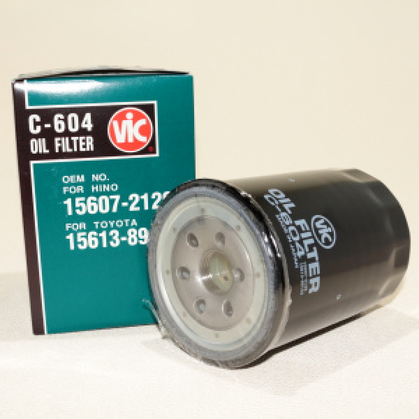 картинка Фильтр масляный  VIC  C-604 /15607-2080/    от интернет-магазина "АВТОИМПЕРИЯ", 4971295160402