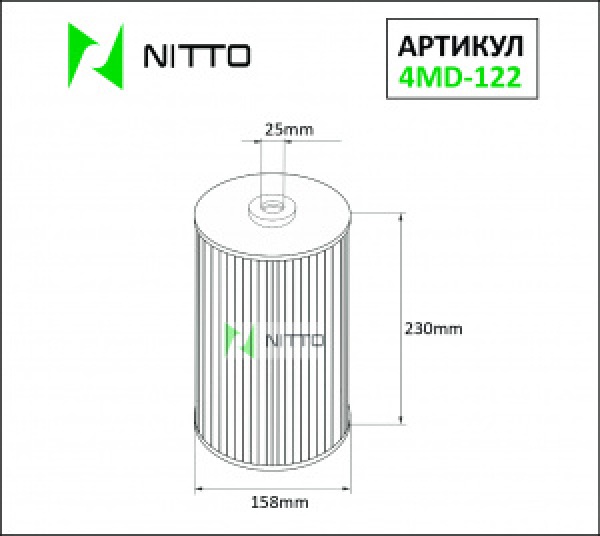 картинка Фильтр масляный O-265  15274-99786 / 15274-99787 (4MD-122) NITTO от интернет-магазина "АВТОИМПЕРИЯ", 4976135112177