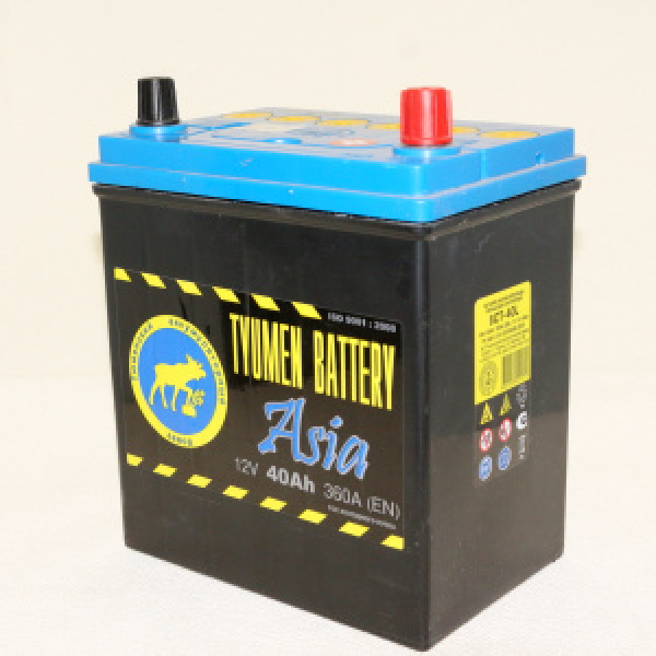 картинка Аккумулятор "Tyumen Battery" ASIA AMF 40 а/ч (L) тонкие клеммы от интернет-магазина "АВТОИМПЕРИЯ", 2000646513801