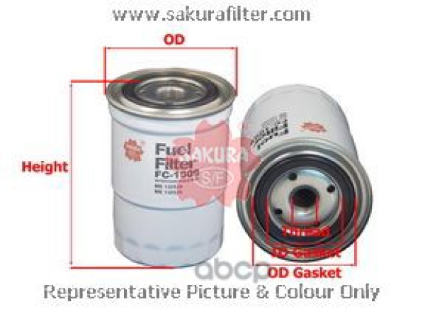 картинка Фильтр топливный FC-332/FC-1009 /ME132526/ME132525/ SAKURA от интернет-магазина "АВТОИМПЕРИЯ", 8997879402009