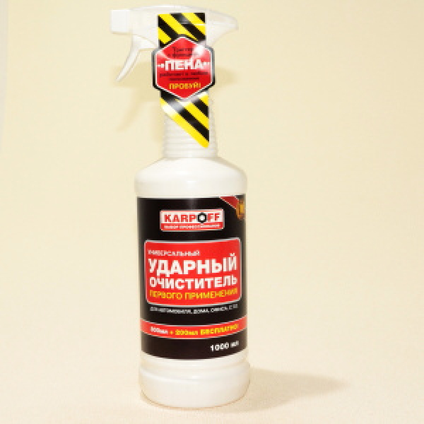 картинка Karpoff  Ударный очиститель (1л)  от интернет-магазина "АВТОИМПЕРИЯ", 4609010640112