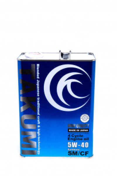 картинка Масло моторное TAKUMI HIGH QUALITY 5W-40 SN синтет. бенз. 4л. от интернет-магазина "АВТОИМПЕРИЯ", 4582387560088